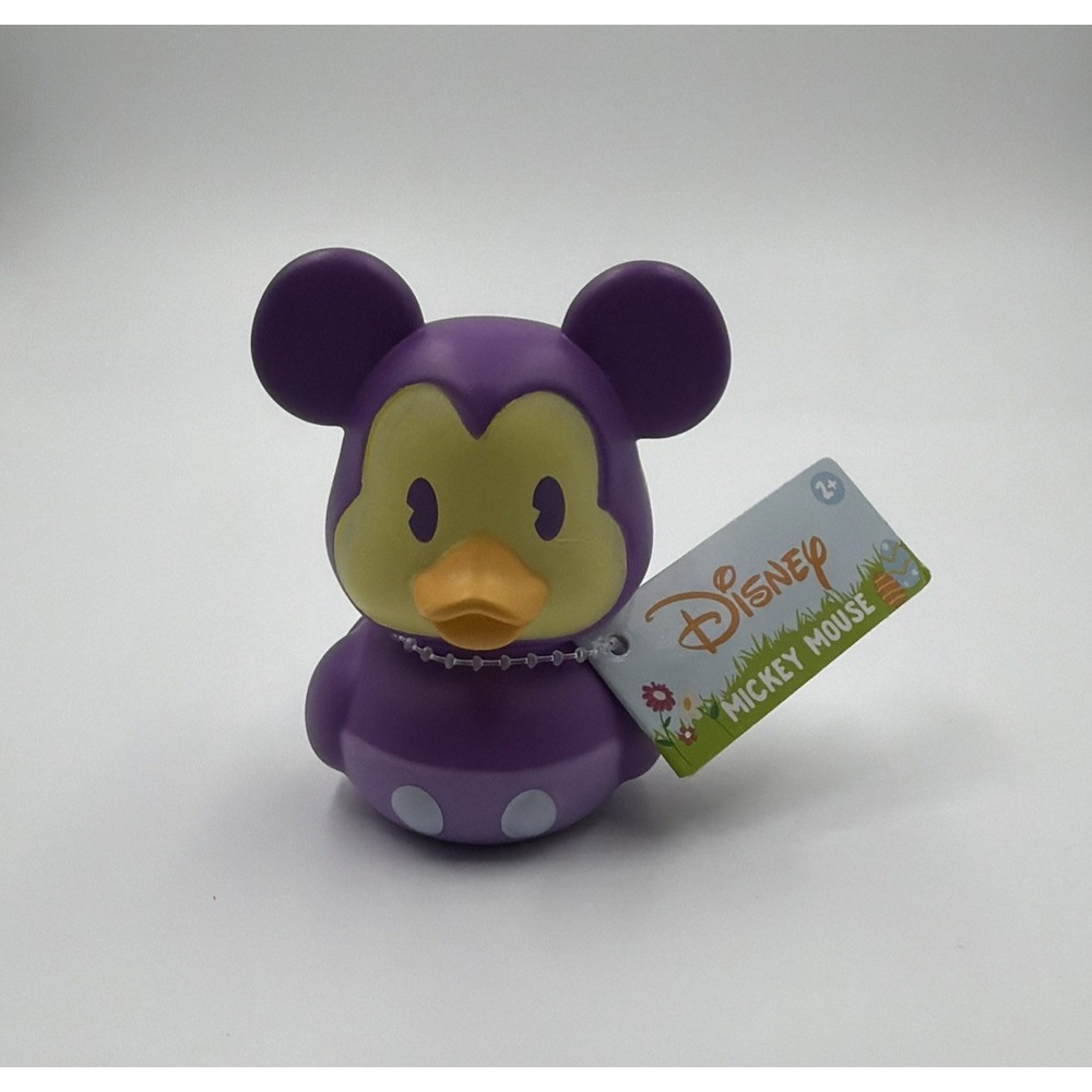 Disney Easter 2026 Pastel Mickey Mouse Duckalooz Rubber Duck Approx 3" Tall
